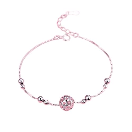 Bracelet en argent sterling 925 réglable avec cristaux éclatants pour femme
