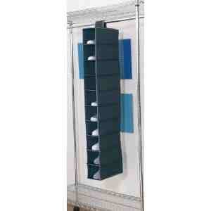 10 Pocket shoe organizer blu navy scarpiera