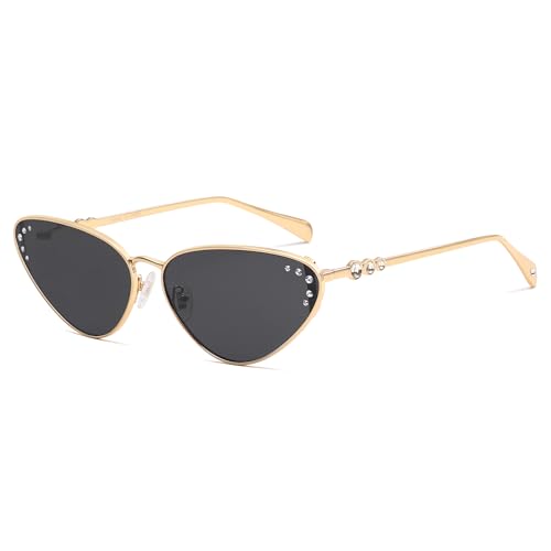SOJOS Retro Cateye Sunglasses Womens Trendy Narrow UV400 Protection Sun Glasses SJ1241
