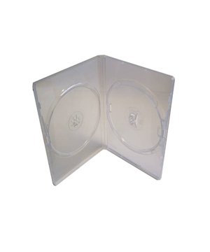 Dragon Trading, custodie doppie per DVD, con dorso da 14 mm e custodia in plastica per inserire opere d'arte e clip interne per libretto, per proteggere i tuoi dischi, confezione da 50