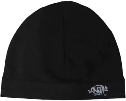 Syna World Skull Cap, Central CEE Beanie Running Hat, Black, Breathable, Windproof, Knitwear, Skully for All Seasons synaworld