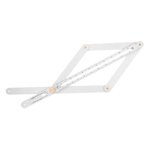 Holibanna 多機能量角器 木工用折りたたみ定規 高精 マイターゲージ 角測定ツール 安定したステンレス製 大工技師向け