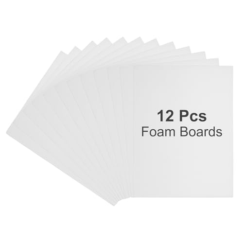 Planche en polystyrène blanc PATIKIL lot de 12 plaques de 5mm d'épaisseur pour dessin