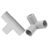 ifundom 2 Piezas Accesorios Corral Niña Conector T y Codo para Valla Parque Infantil de Resistentes para Montaje Rápido y Seguro sin Herramientas Compatibles con Tubo