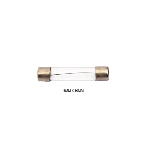 Image of Electronic Spices 3a 250v 6mm X 30mm Fast Acting Glass Tube Cartridge Fuse Pack of 100pcs