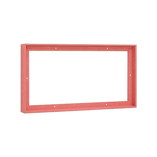 Pixy Canvas Floater Frame 10x20 for 1-1/2 (1.5) inch Deep Canvas Paintings/Canvas Prints/Wood Canvas Panels/Wall Art/Wall Decor/Home Decor/Artwork (Pastel Red/Pink, 10 x 20 inch, Landscape)