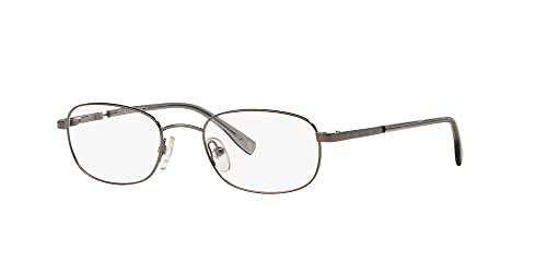 Brooks Brothers Men's Bb 363 Oval Prescription Eyewear Frames, Gunmetal/Demo Lens, 50 Mm #TOP1