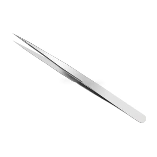 RSYHVG Precision Tweezers, Stainless Steel Pointed Tweezers for Craft, Electronics, Soldering, Experimental Work, Jewelry-Making, Non-Magnetic Industrial