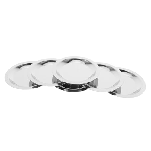 TOYANDONA 6 Piezas Posavasos para Botellas de Vino de Acero Inoxidable Cojín Antiescaldado para Proteger Mesas Diseño Redondo Elegante para Copas y Botellas de Vino