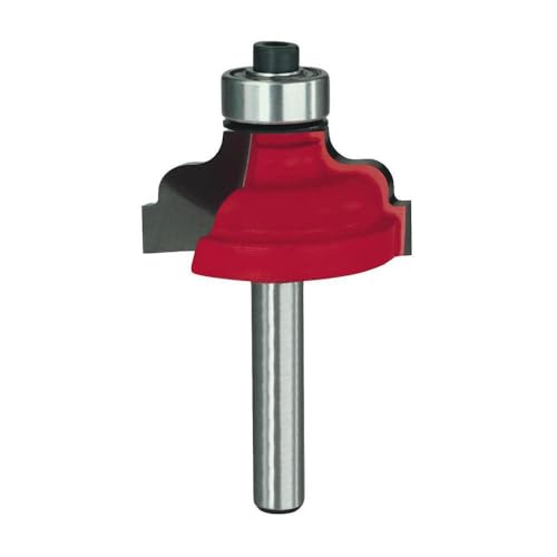 Freud 38-402 1-1/4-inch (Dia.) Classical Roman Ogee Bit with 1/4-inch Shank, Perma-shield Coating Red - Image 3