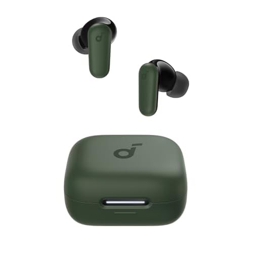 Soundcore Ecouteurs Bluetooth sans Fil P30i by Anker, Écouteurs sans Fil Reduction de Bruit Forte et Intelligente, Basses Puissantes, 45H d'autonomie, Étui 2-en-1 et Support pour téléphone,
