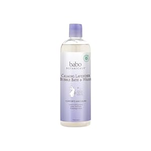 Babo Botanicals Calming Lavender 2-in-1 Bubble...