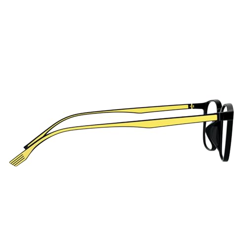Image of Blue Light Blocking Glasses for Men & Women | Blue Cut Anti Eye Strain & UV Protection Eyeglasses for Computer, Gaming & Mobile | Stylish Rectangle Frame Chasmaa