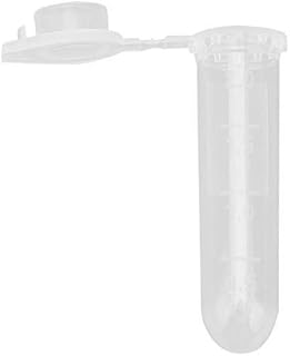500pcs 2ml Centrifuge Tube, Polypropylene Clear Graduated Microtubes with Top Snap Cap for Sample Storage Container