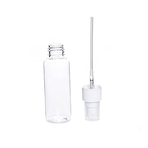 Murezima 4PCS/Set Clear Plastic Spray Mist Bottles Reusable Fine Mist Spray Bottles Pipette Atomiser Liquid Container for Essential Oils, Travel, Perfumes(100ml,3.5oz)