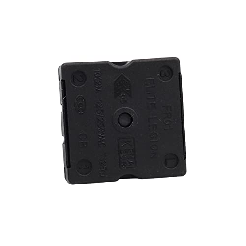 VOANZO 2set Drehschalter 13A-125V/10A-250V 4 Position 3-Gang-Universal-Geschwindigkeitswahlheizung