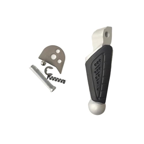 Repose-pieds moto Benelli TRK502 antidérapant en alu argent
