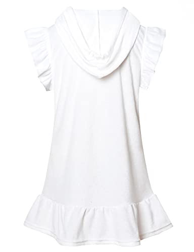 Perfashion Swimwear Cover Up for Girls Terry Swim Cover Ups Hooded Kids Zip-up Cover-ups2