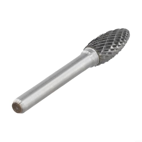 Fresa rotativa de carburo doble ranura 6mm para madera y metal miniatura 4
