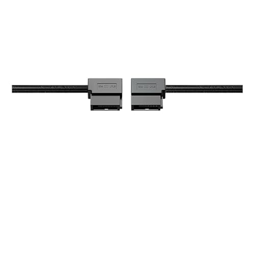LINGQE Computer Hard Drive Sata 3 Data Cables SATA III HDD Cord W Locking Latch Straight to Right Left Up Down 90 Angled 6GBs(10cm,Left-Right)