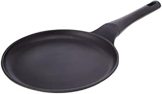 Zinel 4684 Die Cast Aluminium Non Stick Induction Base Crepe Pan - 24cm , Black