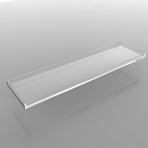 Durable Clear Acrylic Towel Tray,Lucite Bathtub Caddy-82cm or 32.3inch Long by ONELUX - Image 3