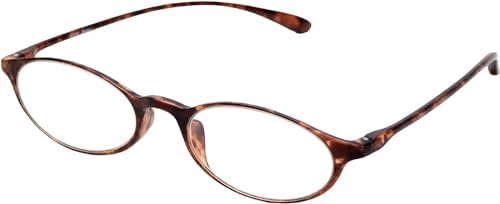 Calabria 719 Flexie Oval Flexible Reading Glasses +1.25 Tortoise Havana Men Women Trendy Bendable Readers TR90 Frame Durable - Image 7