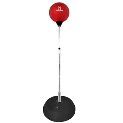 Punching Bag with Stand for Kickboxing, MMA & Reflex Training Freestanding Heavy Bag Boxing Set with Speed Bag & Gloves Adjustable Height for Adults & Teens Great for Cardio