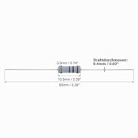 QUARKZMAN 50Stk Kohleschicht Widerstand 100ohm 1W 5% Metall Schicht Widerstand für Industrielle Elektrische Elektronik Bastelprojekte – Ansicht 2