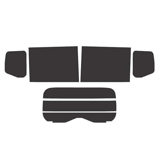 ペルシード(Pellucid) ウインドウフィルム 車種専用カット済み スズキ スペーシア・カスタム・ギア MK54・MK94 R5/11〜 失敗安心サービス付 ハードコート スーパーブラック B070891