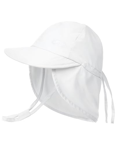 Image of FURTALK Baby Sun Hat UPF 50+ Adjustable Baby Boys Girls Quick Drying Summer Beach Hat with Neck Flap for Traveling Swim Hat