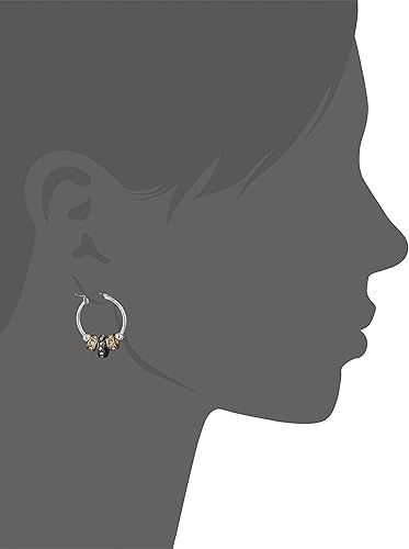 Image of Nine West Women's Small Hoop Earrings, Timeless Fashion Jewelry Accessories for Everyday Styling, Lightweight Hoop Earrings for Casual, Work, and Dressy Outfits