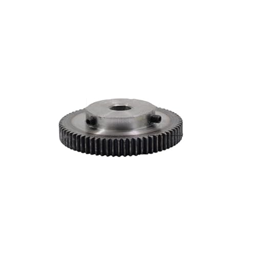 Bevel Gear Pinion Hardware Mechanical 1pcs 1Modulus 80Teeth Spur Gear Inner Hole is 8/10/12/14/15mm 45# Steel Major Gear(10mm)
