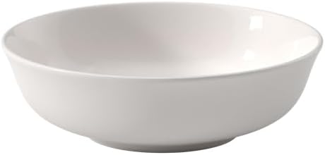 Villeroy & Boch For Me Elegant Bowl for Soups and Salads, Premium Porcelain, Dishwasher Safe, White, 16.5 oz (Pack of 6)