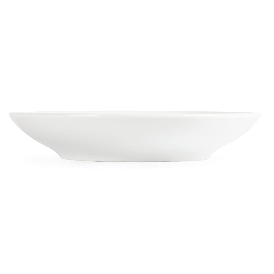 Olympia Whiteware - Juego de 6 platos hondos de servicio (260 mm, porcelana vitrificada)