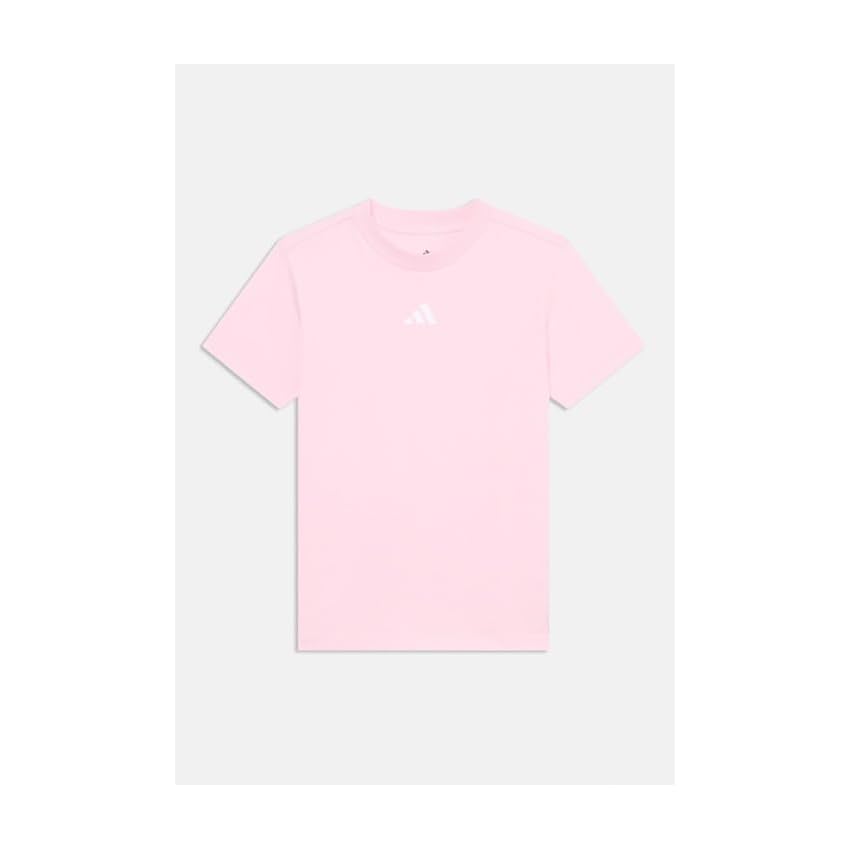 adidas Femme Essentials 3-Stripes Cotton T-Shirt, Clear Pink/White, XL
