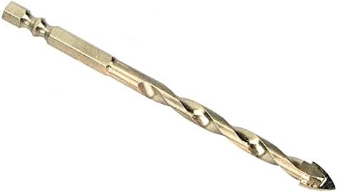 Drill Bits For Triangular Twisted Drill Bits For Carbide Hex Shank Slotted Drill Bit For Ceramic Tiles Glass Cemented Carbide Drill Bits For - (Hole Diameter: 8mm)