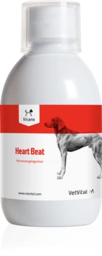 VetVital Vicano Heartbeat | 250 ml | Ergänzungsfuttermittel für Hunde | Mit Weißdorn & Ginseng