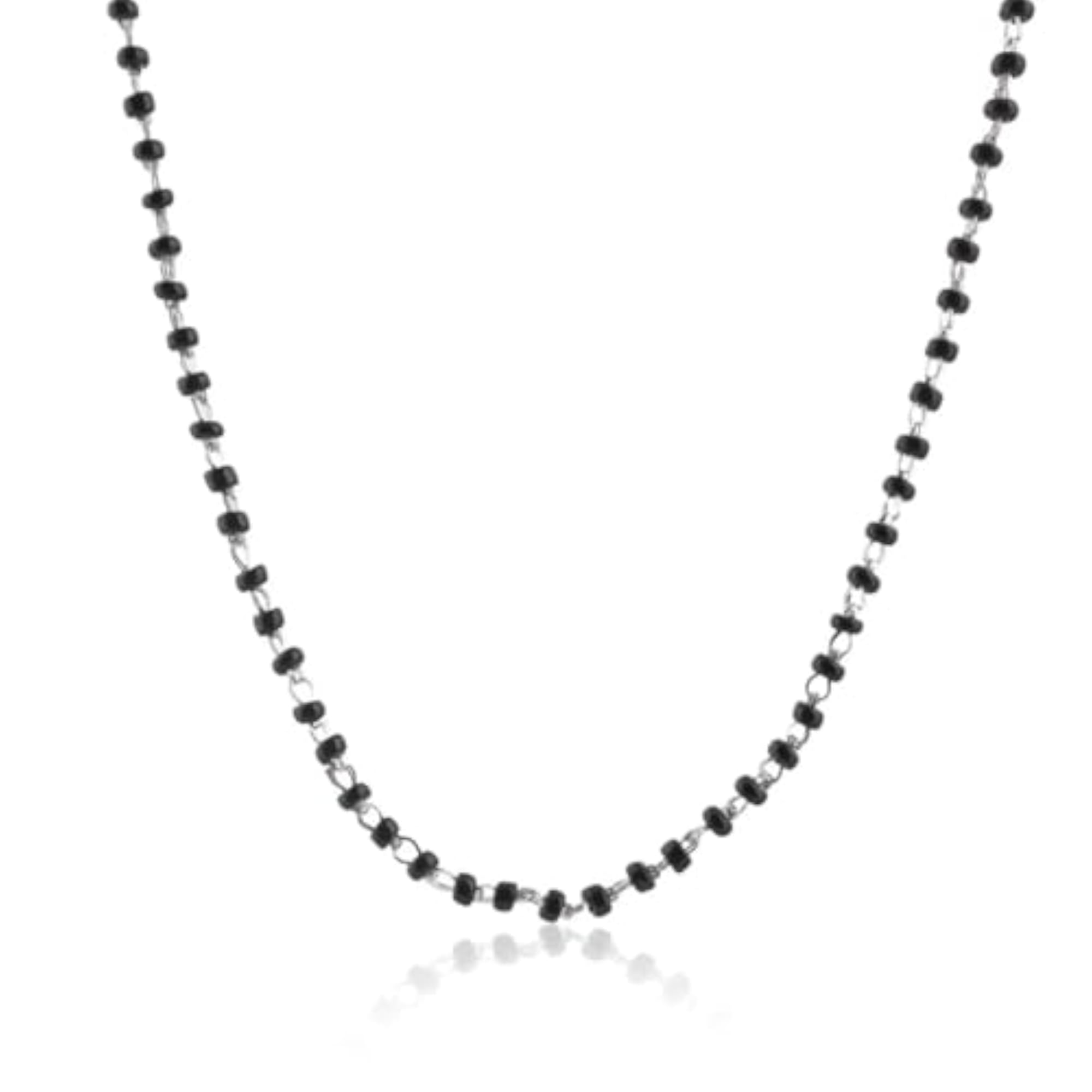 Sterling Silver Mangalsutra Chain for Women, Traditional Jewelry