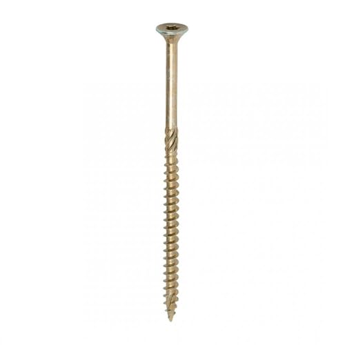 Timco - C2 Clamp-Fix Multi-Purpose Premium Screws - TX - Double Countersunk - Yellow (Size 6.0 x 120-100 Pieces)