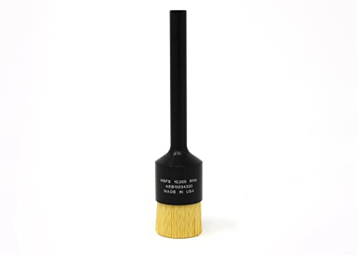 Image of BRM AEB10034320 NAMPOWER End Brush, 1 inch Diameter, 5 inch OAL, 320 Grit, Ceramic Abrasive Filament