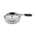 CREACEC Fondue Brenner, Tragbarer Edelstahl Alkohol Brenner Grill Camping Panik Kochtopf,Grau