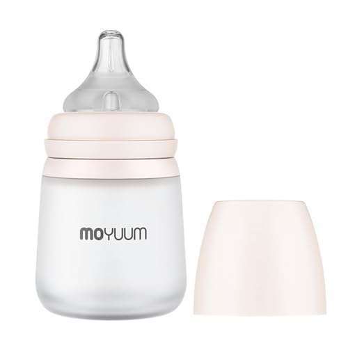MOYUUM(モユム) シリコーン哺乳瓶 160ml 1ヶ月~ ワイドネック 丸穴 2025年モデル