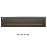 Internal Letterbox Draught Excluder 13.5 Inch (34.2cm) PVC Draught Letter Plate Seal Letter Box Flap - Prevents Draughts Coming Through The Letter Box - for Wooden or uPVC Doors - Brown with Flap