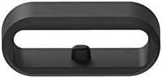 (5-Pack) Chofit Replacement Secure Rings Compatible with Garmin Vivoactive 3 Music& Vivoactive 3/Venu/Vivomove 3 Strap Silicone Connector Keepers Fastener Ring Holders Wristband Security Loop Black