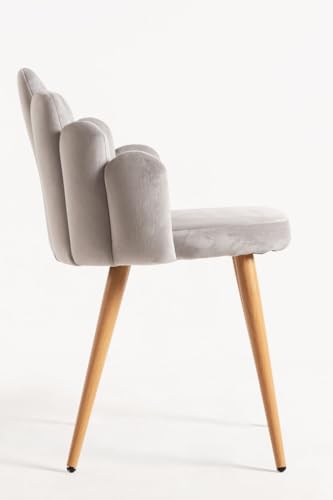 Regalos Miguel - Sillas Comedor - Silla Hand Terciopelo - Gris