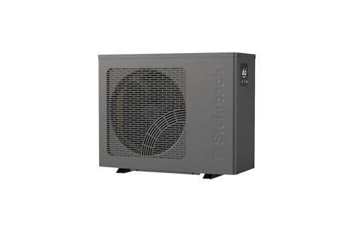 STEINBACH Wärmepumpe Solid 9 – 049402Z – Pool Wärmepumpe bis 50.000 l – Heizleistung 9 kW – Heiz- und Kühlfunktion – WLAN App-Steuerung – Salzwassertauglich – effizientes R290-Kältemittel