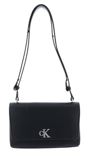 Calvin Klein sac à épaule bandoulière noir Minimal Monogram EW Flap25