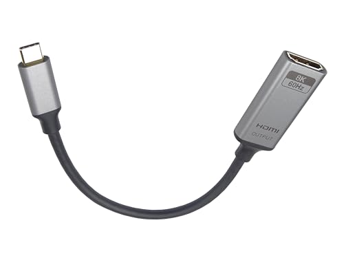 Adaptador USB-C a HDMI 8K 60Hz con HDR10+ y velocidad de 48 Gbps