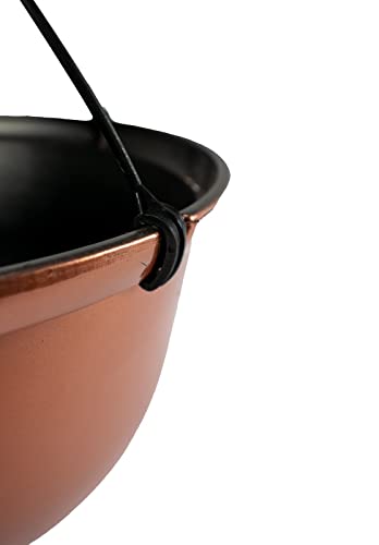 The Hc Companies 11 Inch Hanging Metallic Planter - Round Hanging Basket For Indoor Outdoor Plants, Copper #TOP4